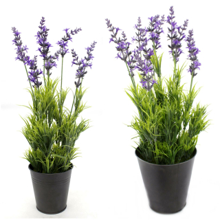 Kunst-Pflanze Lavendel mit Stein-Topf Ø 16 cm x 22cm, 6,99 &eur | Kunstpflanzen