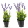 Kunst-Pflanze Lavendel mit Metall-Topf
