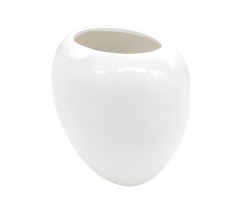 Design Pflanzgefäß Vase hochglanz weiß...