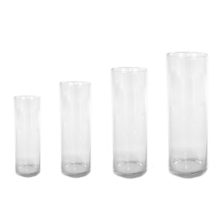 Glas-Vase Zylinder klar