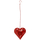 Metall-Herz Teelicht-Halter zum aufhängen L - 18cm x 18cm - 1 Stück rot