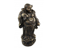 Buddha Figur XXL stehend 47 x 100cm gold