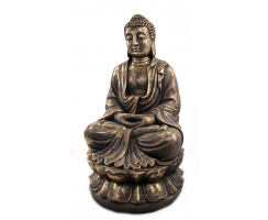 Buddha Figur XXL sitzend 54 x 92cm gold