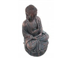 Buddha Figur XXL sitzend 54 x 92cm kupfer