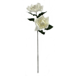 Kunstblume Rose 100cm - weiß 1 Stück