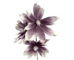 Kunstblume 100cm Magnolie spitz in lila 1 Stück