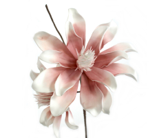 Kunstblume 100cm Magnolie rund in alt-rosa 1 Stück