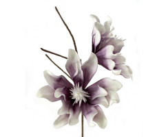 Kunstblume 100cm Magnolie rund in lila 1 Stück