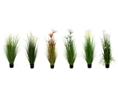 Kunst-Pflanze Gras im Topf