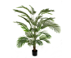 Kunst-Pflanze Areca-Palme im schwarzen Topf