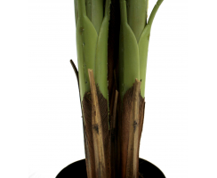 Kunst-Pflanze Areca-Palme im schwarzen Topf 210cm