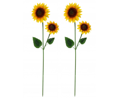 Metall Garten-Stecker Sonnenblume 100cm 2 Stück