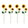 Metall Garten-Stecker Sonnenblume 100cm 4 Stück