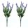 Kunstpflanze Strauch Lavendel hell 35cm 2 Stück