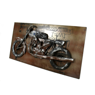 Metallbild 3D Motorrad Seite 43 x 87cm