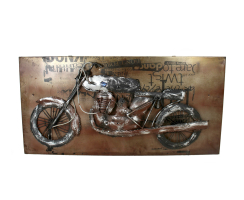 Metallbild 3D Motorrad Seite 43 x 87cm