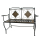 Metall Sitz-Bank mit Platten in Holz Optik 105 x 92cm