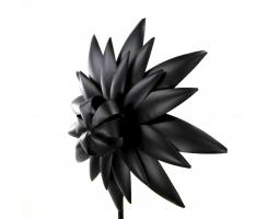 Metall Garten-Stecker Blume 120cm schwarz