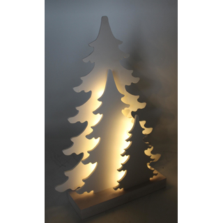 Tannenbäume 3D Leucht Figur 29 x 40cm