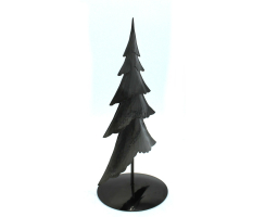 Metall Tannenbaum schwarz-nickel 21 x 34cm