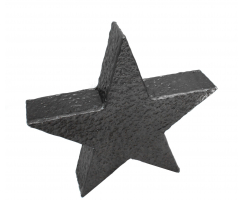 Metall 3D Stern 30 x 28cm schwarz-nickel