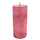 Kerze mit Schimmer - 7 x 15 cm Rosa - 1 Stück