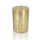Kerze mit Schimmer - 7 x 10 cm Gold - 4 Stück