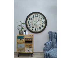 Wand-Uhr Oldtown Ø 115 cm