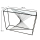 Metall 3D Design Möbel schwarz Sideboard 107 x 80cm