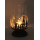 Windlicht Kerzenhalter 10 x 18cm 1 Stück schwarz-grau