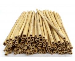 Bambusrohr 30cm 1 Paket - ca. 100 Stk natur