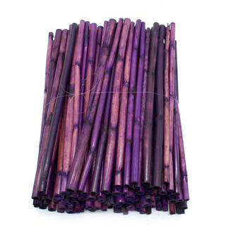 Bambusrohr 30cm 1 Paket - ca. 100 Stk lila