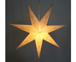 Stern beleuchtet zum aufhängen mit E14 Fassung