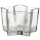 Glas Teelichthalter Stern 8 x 5cm klar 4 Stück