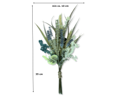 Kunstpflanze Strauch Blätterwedel Strauß 35cm
