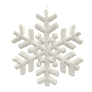 Schneeflocke 20cm Weiß - Weihnachtsdeko