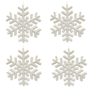 Schneeflocke 20cm Weiß - Weihnachtsdeko
