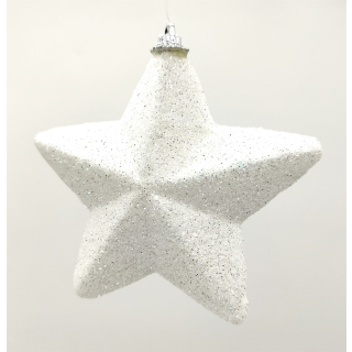 Stern mit Glitzer Ø13cm zum aufhängen - Weihnachtsstern