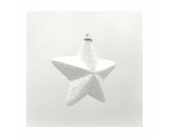 Stern mit Glitzer Ø13cm zum aufhängen - 8 Stück - Weihnachtsstern