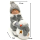 Winterkind Junge mit LED Schneemann 16cm Dekofigur Weihnachtsdeko 4 Stück