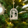 Holz Dekohänger 6 x 7cm Mix 54 Stück Anhänger Weihnachtsbaum Christbaumschmuck weiß