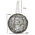 Lichter-Kugel mit LED aus Draht und Perlenkette schwarz gold Ø 15cm Dekokugel Weihnachtsdeko