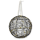 Lichter-Kugel mit LED aus Draht und Perlenkette schwarz gold Ø 20cm Dekokugel Weihnachtsdeko