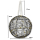 Lichter-Kugel mit LED aus Draht und Perlenkette schwarz gold Ø 20cm Dekokugel Weihnachtsdeko