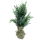 Kunstpflanze Konifere eingetopft im Jute-Sack 13 x 36cm künstliche Zypresse Lebensbaum Thuja