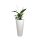 Kunststoff Übertopf weiß 50cm hoch konisch Säule Blumen-Töpfe Pflanzkübel Topf Bodenvase