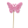 Blumen-Stecker Schmetterling pink 8 x 25cm 64 Stück Dekostecker Gartenstecker Butterfly Deko