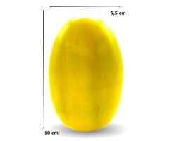 Metall Osterei gelb 6,5 x 10cm Deko-Eier Ostern Osterdeko Easteregg