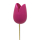 Holz Dekostecker Tulpe 4 x 36cm lila Garten-Deko Blumen-Stecker künstlich Holzblume Tulip