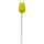 Holz Dekostecker Tulpe 4 x 36cm gelb Garten-Deko Blumen-Stecker künstlich Holzblume Tulip